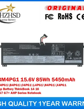L23M4PG1 15.6V 85Wh 5450mAh L23D4PG1\B4PG1\C4PG1\L4PG1\N4PG1\X4PG1 Genuine Original Laptop Battery For Lenovo ThinkBook14 16 G6+ - Aliexpress - FashionsVida