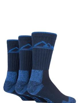 Pair Navy / Blue Luxury Boot Socks Men's 6-11 Mens - - Multi Coloured - Size: 6-11 Mens - Storm Bloc - FashionsVida