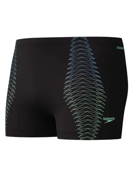 Duo Logo Print Swimming Shorts Black / Alfalfa Green 34 Men - Speedo - FashionsVida