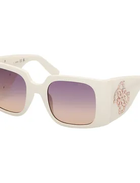 Occhiali Da Sole Da Donna Gu00201-h White / Gradient Or Mirror Violet One Size