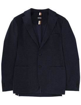 Patterned Regular-fit Jacket in Virgin Wool
