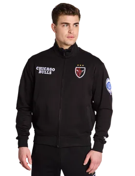 Chigago Bulls Ultras Uomo - Top da pista Nero - Taglia L - Pile di cotone L - Pro Standard - FashionsVida