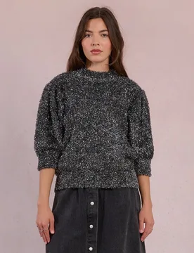 Jersey de mujer de media manga en punto suave - Molly Bracken - FashionsVida