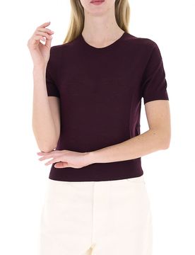 VICOLO Maglia in lana BORDEAUX L