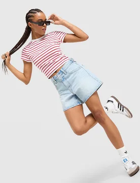 LEVI'S Cinch Shorts - Damen, Blau - female - Size: 26 - Levis - FashionsVida