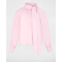 Blusa de mujer con cuello lazado