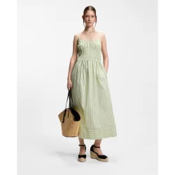 Vestido midi de tirantes