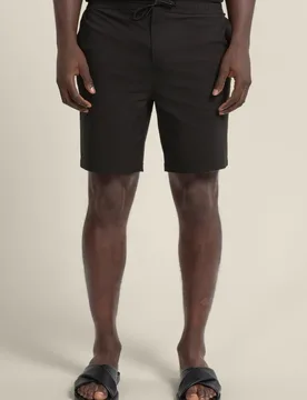 Mens Drawstring Stretch Nylon Shorts - - Size: W38 - Larsson & Co - FashionsVida