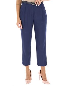 Pantalone con pinces BLU NAVY 42