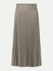 Pliseefalten-Rock Silvana Beige 36