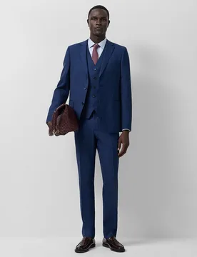 Traje de hombre half canvas slim fit cuadros - Roberto Verino - FashionsVida