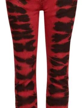 Rock Jeans - Megan - W27L32 bis W34L34 - für Damen - Größe W34L34 - schwarz/rot - Frauen - female - Rock Rebel by EMP - FashionsVida