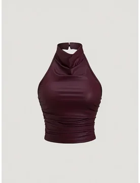 Women'S Stylish Top, a Sleeveless Blouse with Off-Shoulder Design, Featuring a Halter Neck And Backless Style, Suitable - Aliexpress - FashionsVida