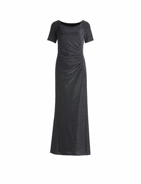 Vestido de noche azul oscuro 38