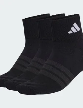 CALZINI SPORTIVI CUSHIONED ALLA CAVIGLIA CONFEZIONE DA 3 PAIA 46-48 Black / Black / White - Adidas - FashionsVida