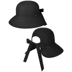 Bonnet Sun Hat with UV Protection by - black - Damen - Size: One Size