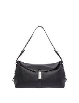 Borsa a tracolla in pelle nera