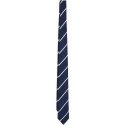 Corbata de seda con diseño de rayas