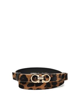 Cintura Gancini con stampa animalier