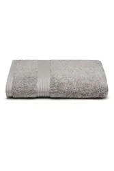 SOCKSHOP 1 Pack Premium Bamboo 700GSM Super Soft Bath Towel Light Grey 70cm x 125cm - Grey - Size: One Size