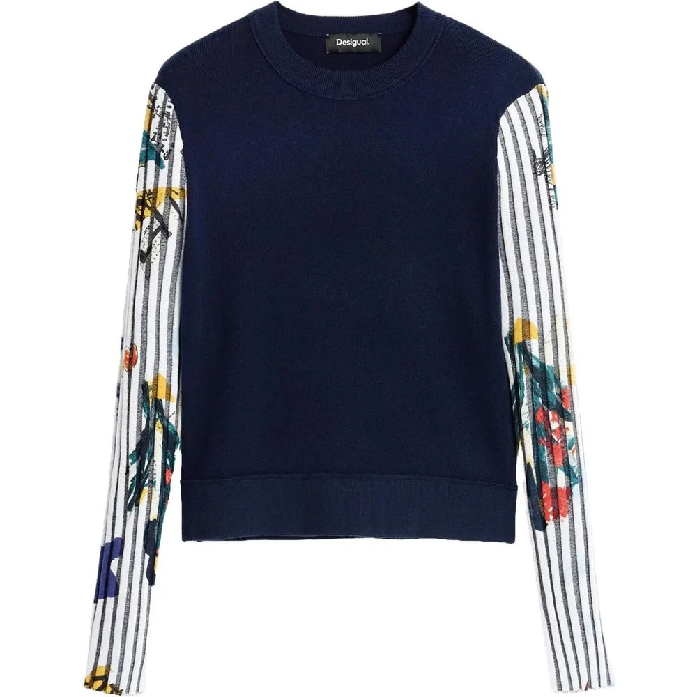 Jersey de mujer estampado floral - Desigual - FashionsVida