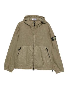Giubbotto Militare Con Cappuccio E Zip