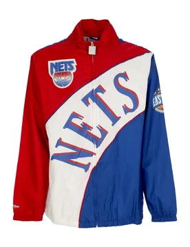Giacca a Vento Uomo Nba Arched Retro Lined Windbreaker Nejnet Multi/white - Mitchell & Ness - FashionsVida