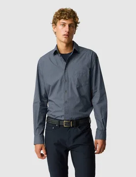 Regular Fit Pure Cotton Shirt Blue Mix male - Rodd & Gunn - FashionsVida
