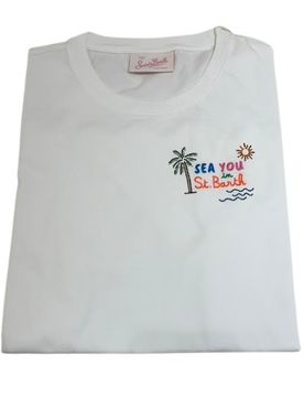 T-SHIRT Donna SAINT BARTH SCRITTA