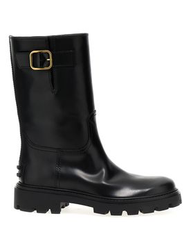Tod's Stivali in pelle con fibbia