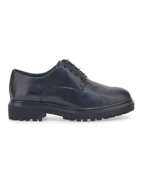 Scarpe Stringate 17633 Nere Vera Pelle 39