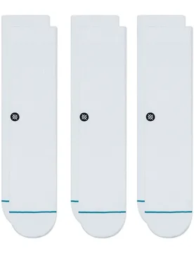 Chaussettes Icon 3 Paires White EU 47-50 - Stance - FashionsVida