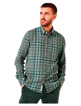 Chemise à Manches Longues V41283 Sage Green M - Garcia - FashionsVida