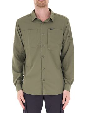 Camicia tessuto tecnico VERDE MILITARE L