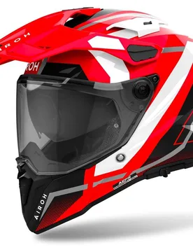 Casco Moto Adventure COMMANDER 2 MAVICK Rosso taglia M - Airoh - FashionsVida