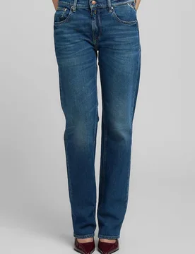 Vaquero de mujer recto de tiro bajo - Replay - FashionsVida