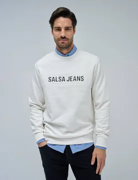 Sudadera de hombre con logo - Salsa Jeans - FashionsVida