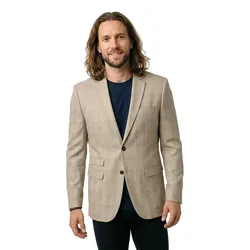 Blazer Neil Slim Fit Oatmeal / Check 52