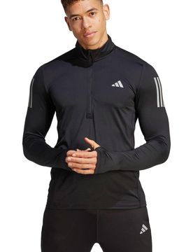 Own the run 1/4 zip camiseta técnica manga larga hombre Negro (XL)