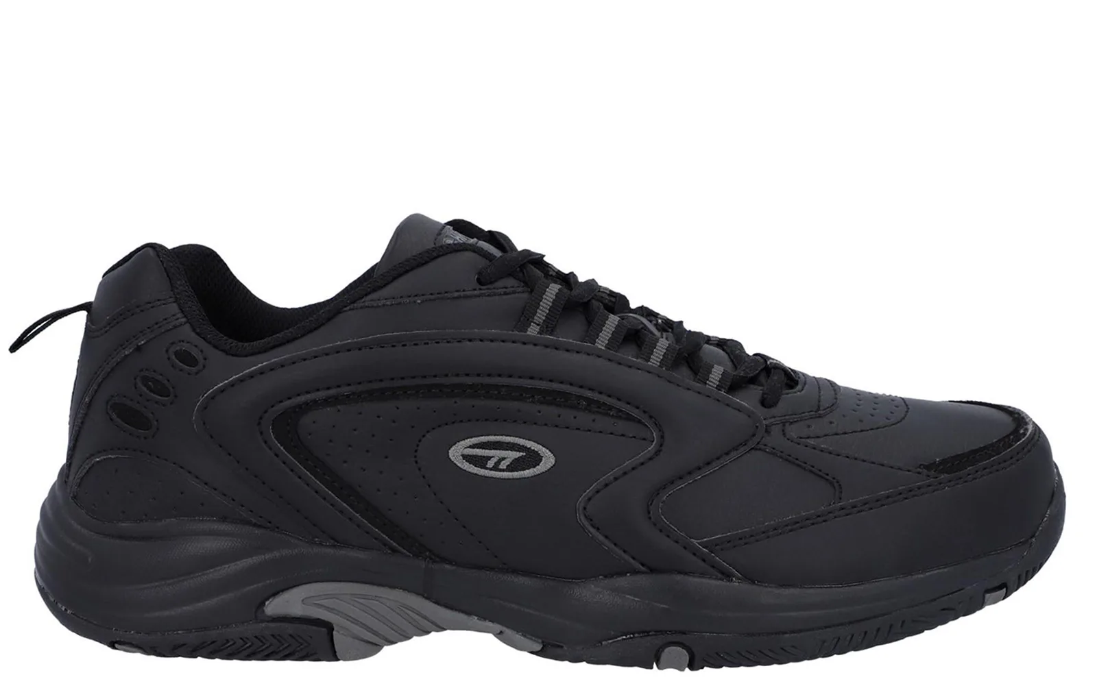 Blast Lite Wide Mens Trainers - Black Pu - Size Uk 7 - Hi-tec - FashionsVida