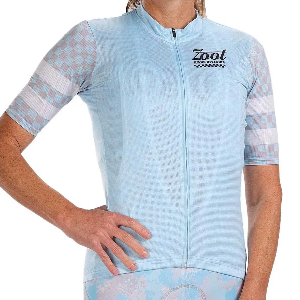 Maglia A Maniche Corte Race Division Blue / White - Zoot - FashionsVida