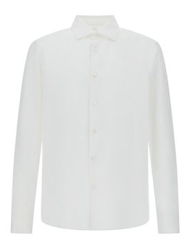 Camicia Bianca A Maniche Lunghe