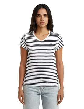 T-shirt à Manches Courtes Stripe Eyben Salute / Milk Stripe 2XS