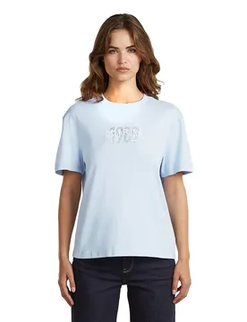 T-shirt à Manches Courtes Inside Print Light Wave XS