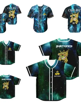 DJ Subtronics Army Baseball Jersey Music Festival V-Neck Short Sleeve Button-Down Shirts Women Men Streetwear Tops - Aliexpress - FashionsVida