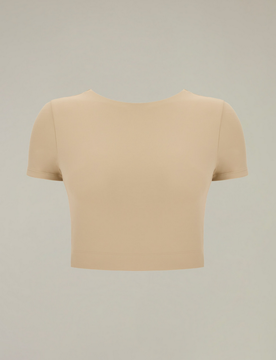 Top cropped emily donna beige