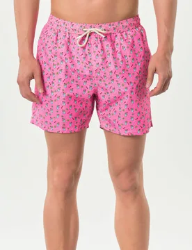 Boxer mare fucsia con stampa mojito - MC2 SAINT BARTH - FashionsVida