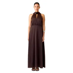 Robe Longue Sans Manches Thea Coffee Bean 34