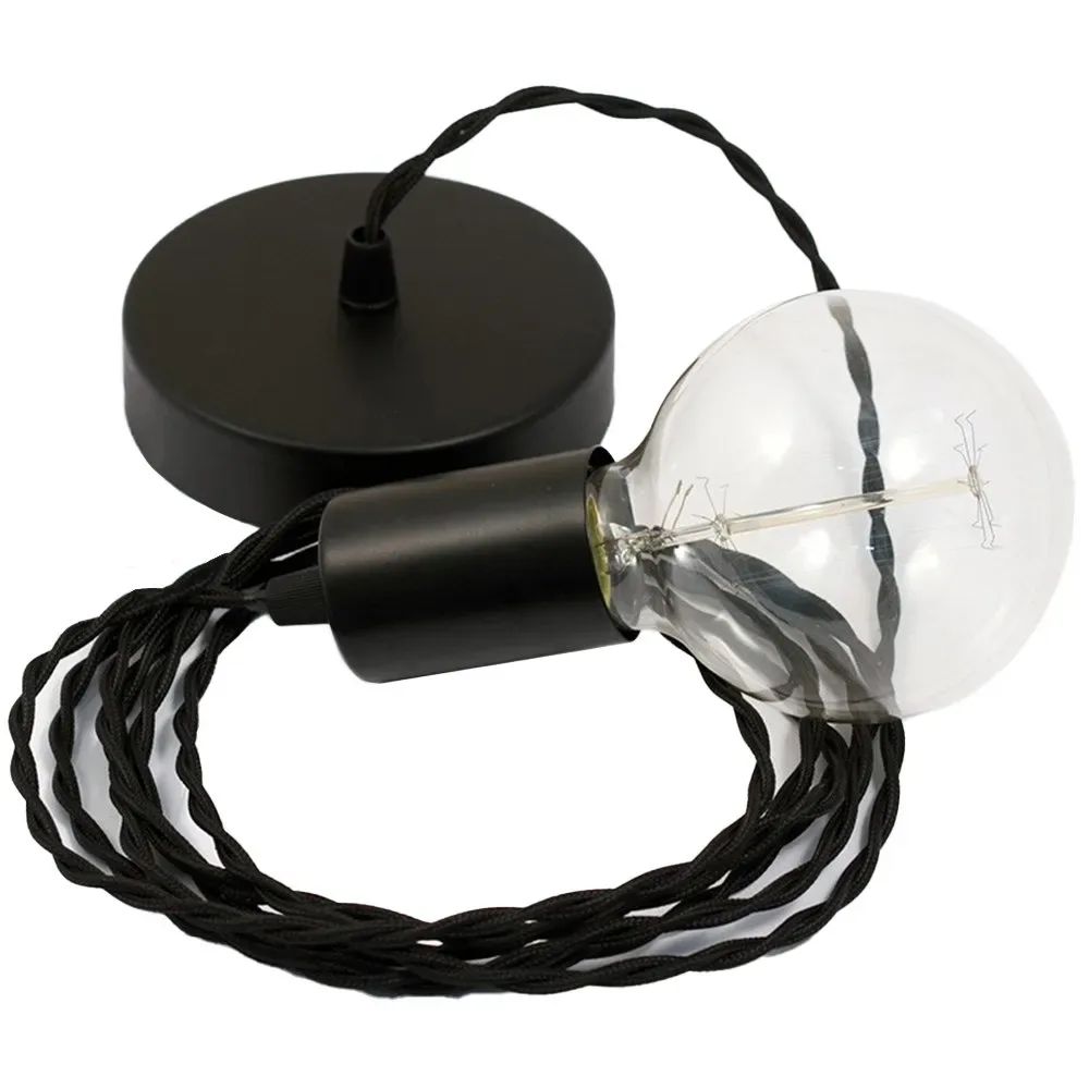 Cables Suspension Luminaire Tm04 50 Cm Black One Size - Creative - FashionsVida