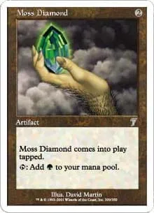 Moss Diamond (foil) 7th Edition - Magic: The Gathering - FashionsVida